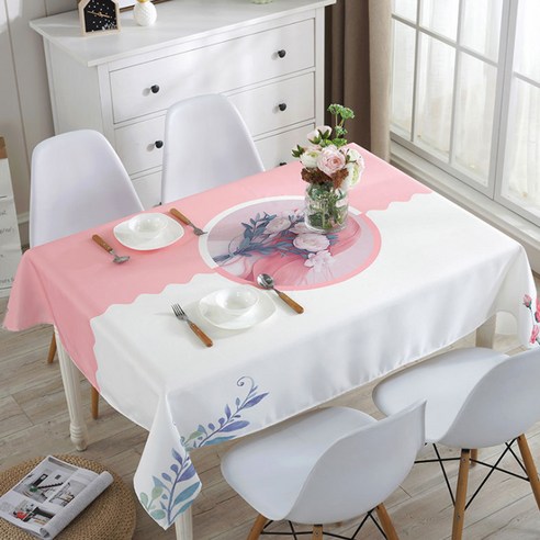 이코디 그레이티스트 기프트 테이블 보, 하프 핑크, 130 x 180 cm