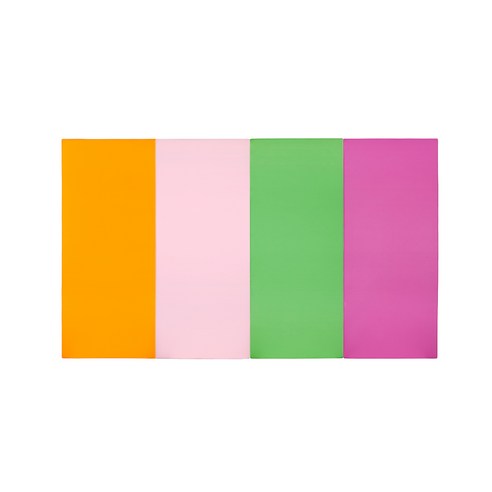 퍼니존 퍼니테라피 영유아폴더매트 오렌지비비드시리즈2, 오렌지 + 베이비핑크 + 그린 + 핫핑크
