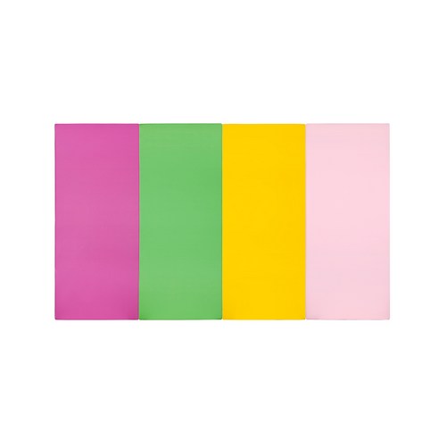퍼니존 퍼니테라피 영유아폴더매트 핫핑크비비드시리즈2, 핫핑크 + 그린 + 옐로우 + 베이비핑크