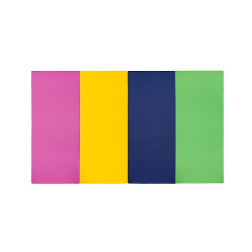 퍼니존 퍼니테라피 영유아폴더매트 핫핑크비비드시리즈2, 핫핑크 + 옐로우 + 블루 + 그린