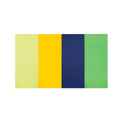퍼니존 퍼니테라피 영유아폴더매트 피스타치오비비드시리즈2, 피스타치오 + 옐로우 + 블루 + 그린, 중(W 200cm x L 120cm x H 4cm)