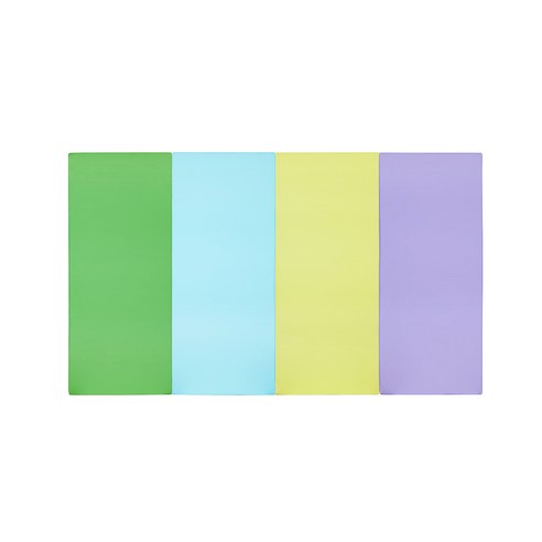 퍼니존 퍼니테라피 영유아폴더매트 그린비비드시리즈2, 그린 + 스카이블루 + 피스타치오 + 바이올렛