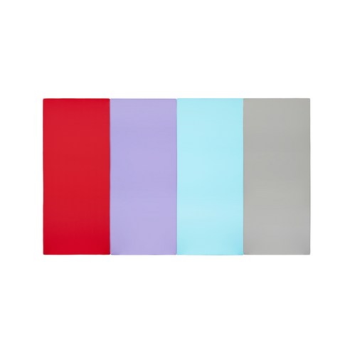 퍼니존 퍼니테라피 레드비비드시리즈2 유아폴더매트, 레드 + 바이올렛 + 스카이블루 + 그레이