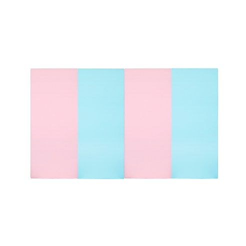 퍼니존 퍼니테라피 베이비핑크시리즈1 유아폴더매트, 베이비핑크 + 스카이블루, 중(200 x 120 x 4 cm)