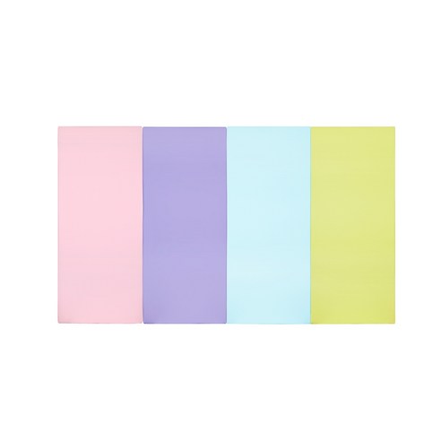 퍼니존 퍼니테라피 베이비핑크비비드 시리즈 4 유아폴더매트, 베이비핑크 + 바이올렛스 + 카이블루 + 피스타치오