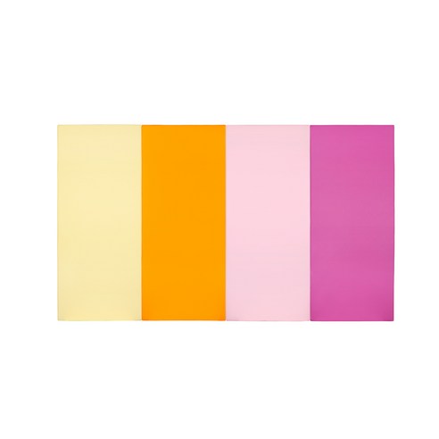 퍼니존 퍼니테라피 아이보리비비드 시리즈 3 유아폴더매트, 아이보리 + 오렌지 + 베이비핑크 + 핫핑크