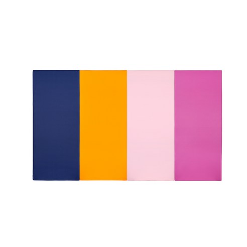 퍼니존 퍼니테라피 블루비비드 시리즈 3 유아폴더매트, 블루 + 오렌지 + 베이비핑크 + 핫핑크
