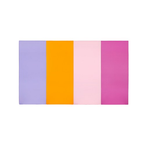 퍼니존 퍼니테라피 바이올렛비비드 시리즈 3 유아폴더매트, 바이올렛 + 오렌지 + 베이비핑크 + 핫핑크