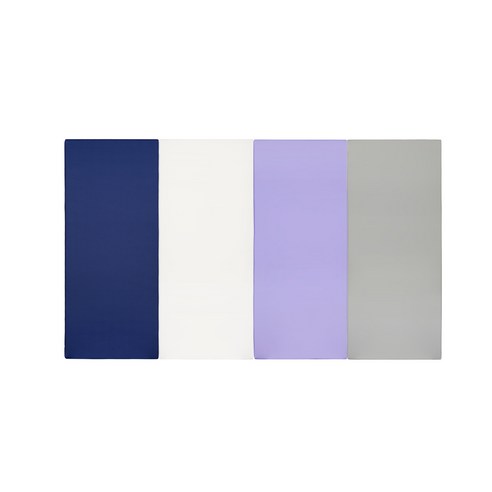 퍼니존 퍼니테라피 블루비비드 시리즈 3 유아폴더매트, 블루 + 화이트 + 바이올렛 + 그레이