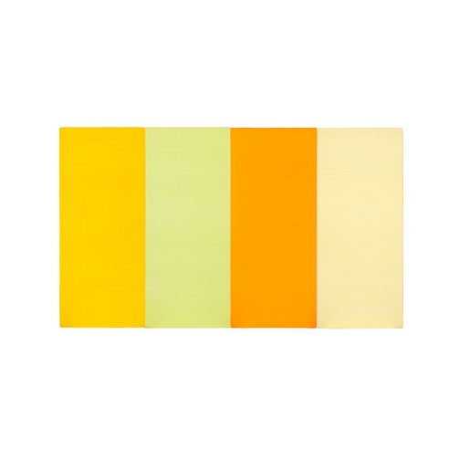 퍼니존 퍼니테라피 옐로우비비드 시리즈 3 유아폴더매트, 옐로우 + 피스타치오 + 오렌지 + 아이보리
