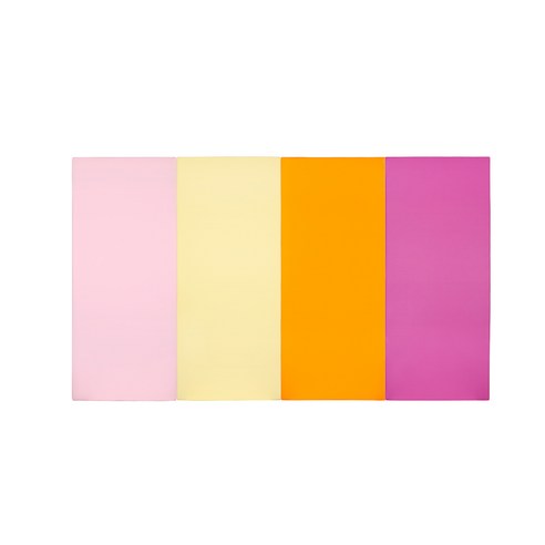퍼니존 퍼니테라피 베이비핑크비비드 시리즈 4 유아폴더매트, 베이비핑크 + 아이보리 + 오렌지 + 핫핑크