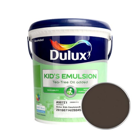 듀럭스 키즈에멀전 무광 페인트 3L, Cocoa Mousse