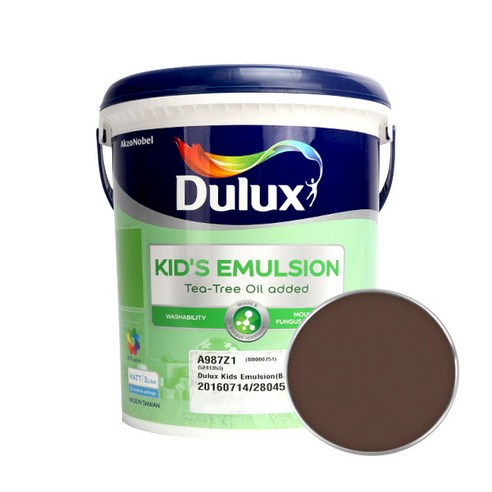 듀럭스 키즈에멀전 무광 페인트 3L, Fudge Cookie
