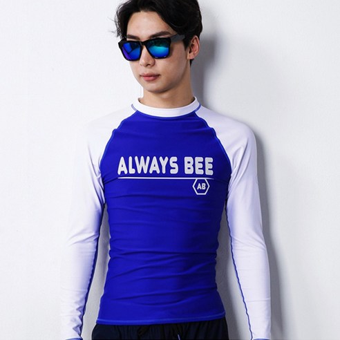 올웨이즈비 남성용 UV 차단 래쉬가드 상의 RM003