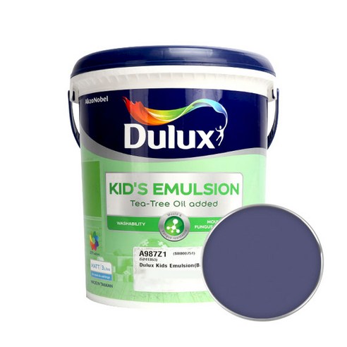 듀럭스 키즈에멀전 무광 페인트 3L, Purple Polka