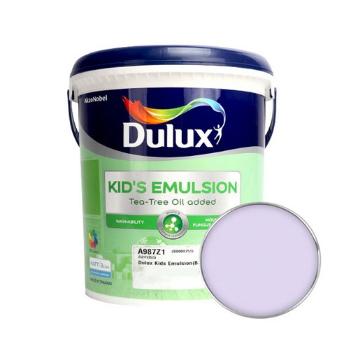 듀럭스 키즈에멀전 무광 페인트 3L, Vintage Violet