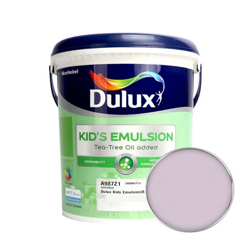 듀럭스 키즈에멀전 무광 페인트 3L, Suave Mauve