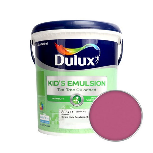 듀럭스 키즈에멀전 무광 페인트 3L, Azalea Pink