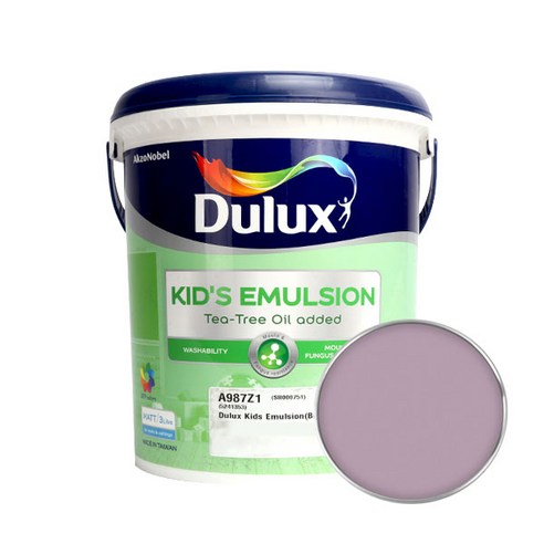 듀럭스 키즈에멀전 무광 페인트 3L, Mauvelous