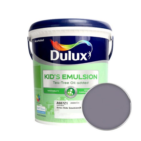 듀럭스 키즈에멀전 무광 페인트 3L, Plum Paste