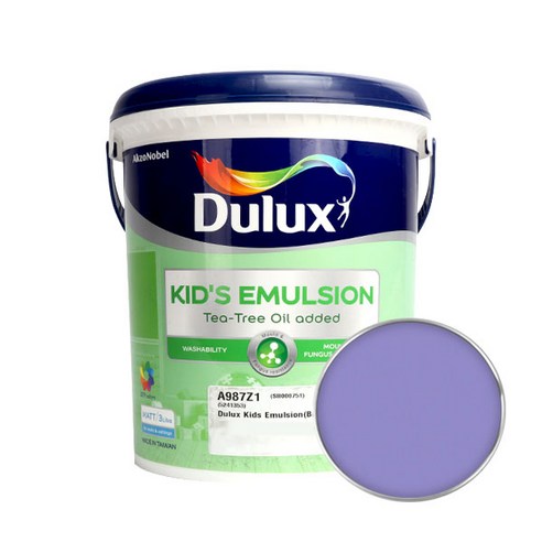 듀럭스 키즈에멀전 무광 페인트 3L, Vivid Lavender