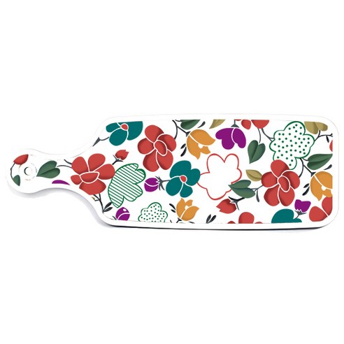 로엠디자인 서빙 도마, floral 목련 혼합, 1개