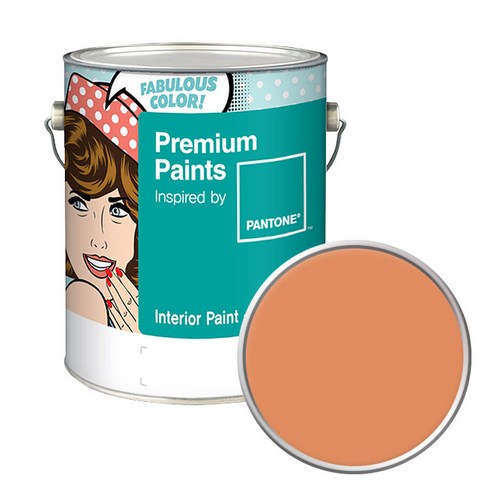 노루페인트 팬톤 내부용 실내벽면 무광 페인트 4L, 16-1338 Copper Tarn