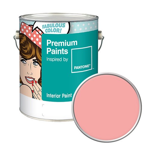 노루페인트 팬톤 내부용 실내벽면 무광 페인트 4L, 14-1521 Peaches N'' Cream