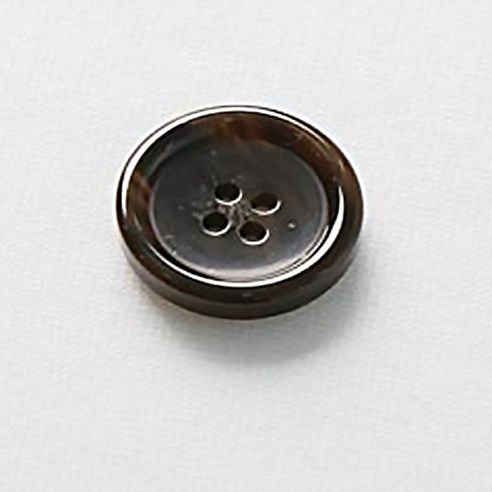 HR빅버튼 세븐틴 단추 21mm, 다크브라운, 4개입