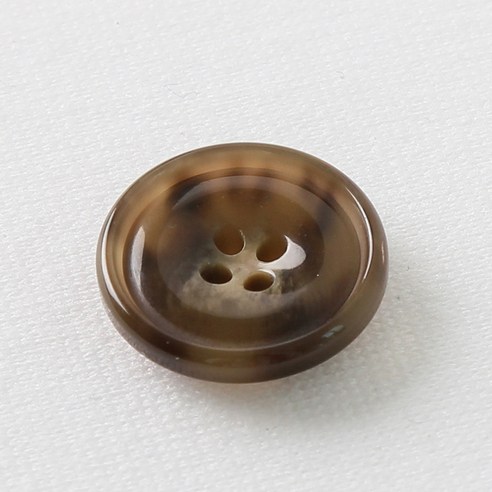 HR빅버튼 아스날 단추 18mm, 브라운, 12개입