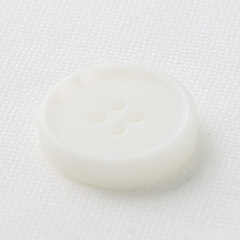 HR빅버튼 메시아 단추 21mm, 무광 화이트, 12개입