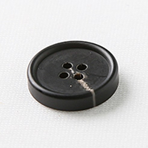 HR빅버튼 메시아 단추 21mm, 무광 블랙, 12개입