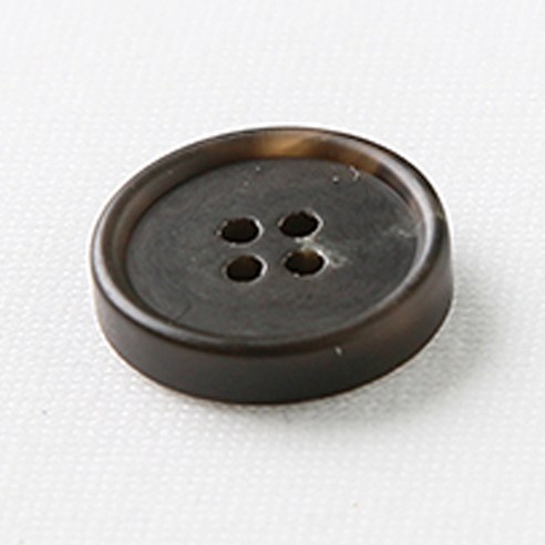 HR빅버튼 메시아 단추 21mm, 무광 진브라운, 8개입