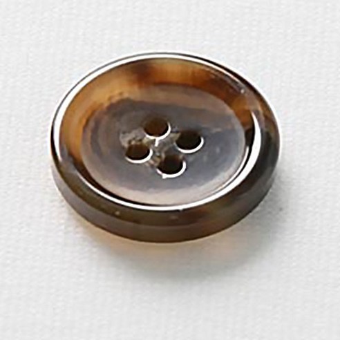 HR빅버튼 세븐틴 단추 21mm, 라이트브라운, 12개입