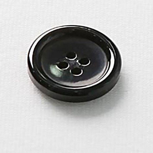 HR빅버튼 세븐틴 단추 21mm, 블랙, 4개입