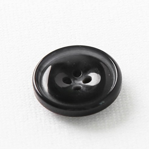 HR빅버튼 아스날 단추 18mm, 블랙, 12개입