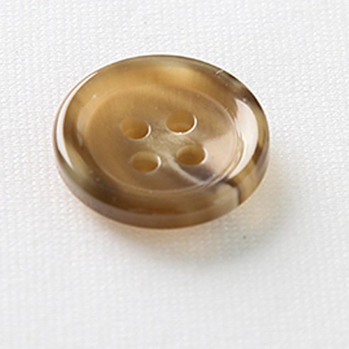HR빅버튼 메신져 단추 21mm, 다크베이지, 4개입