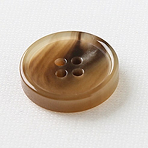 HR빅버튼 메시아 단추 21mm, 유광 베이지, 12개입