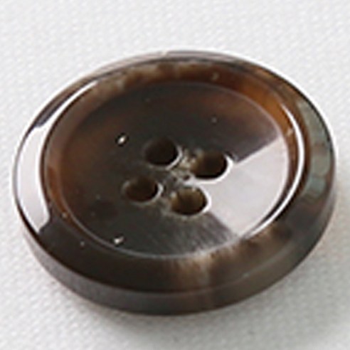 HR빅버튼 각시봉 단추 25mm, 브라운, 12개입