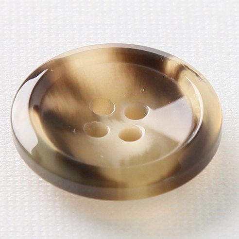 HR빅버튼 코트라 단추 23mm, 연브라운, 8개입