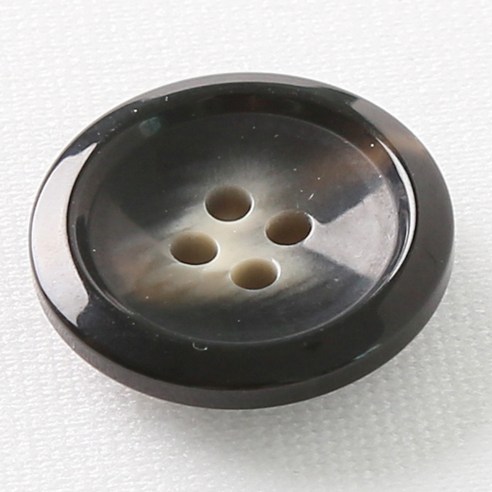 HR빅버튼 코트라 단추 23mm, 블랙, 4개입