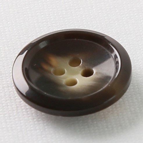 HR빅버튼 코트라 단추 23mm, 다크브라운, 8개입