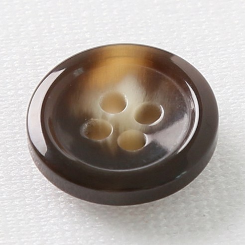 HR빅버튼 코트라 단추 15mm, 다크브라운, 12개입