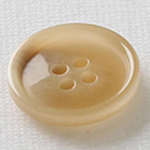 HR빅버튼 마니 단추 18mm, 다크베이지, 12개