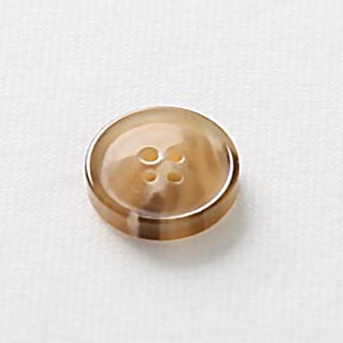 HR빅버튼 루킹 단추 15mm, 다크 베이지, 12개입