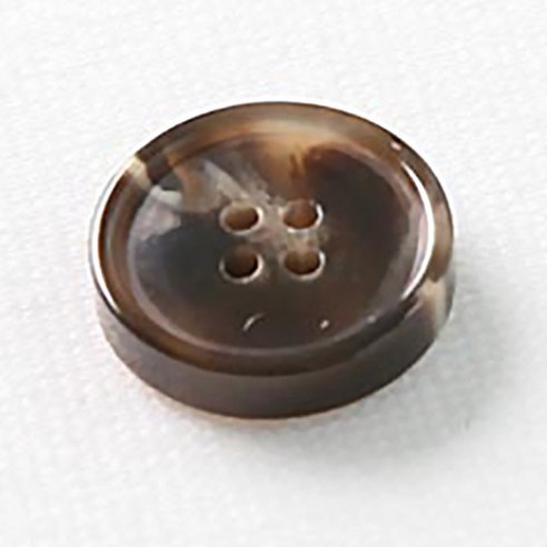 HR빅버튼 루킹 단추 18mm, 브라운, 12개