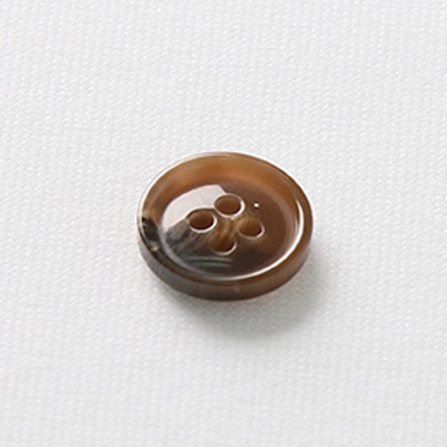 HR빅버튼 아이젠 단추 15mm, 연브라운, 12개입
