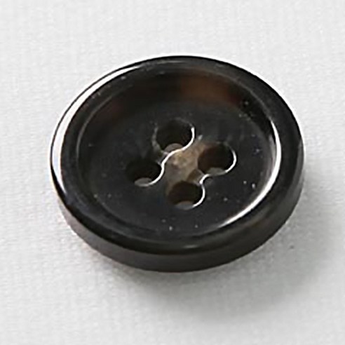HR빅버튼 무쟈크봉 단추 21mm, 블랙, 12개입