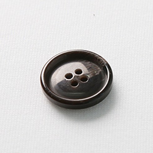 HR빅버튼 아이젠 단추 21mm, 다크브라운, 4개입