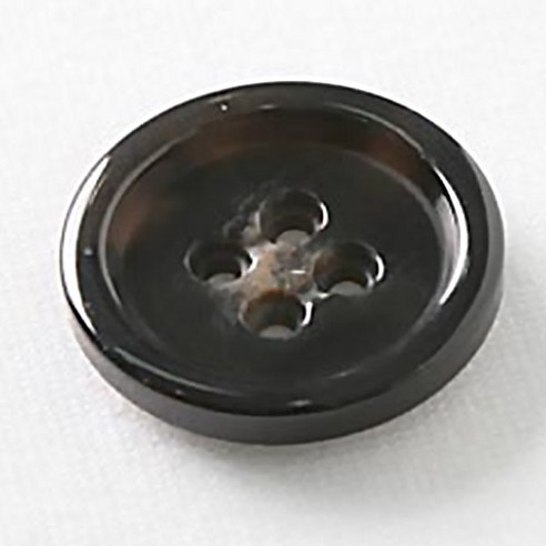 HR빅버튼 무쟈크봉 단추 28mm, 블랙, 8개입